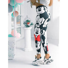 Fashion Women Leggings Women Sport Pants Ladies Cartoon Pants Women Gym Leggings Female Casual Pants Cartoon Yoga pants