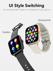 1.83'' Sports Smart Watch Fitness Clock Health Monitor Waterproof Smartwatch Wireless Call Watches for Men Women IOS Xiaomi 2025