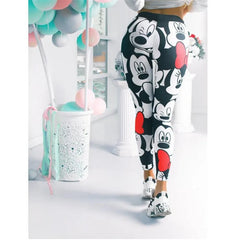 Fashion Women Leggings Women Sport Pants Ladies Cartoon Pants Women Gym Leggings Female Casual Pants Cartoon Yoga pants
