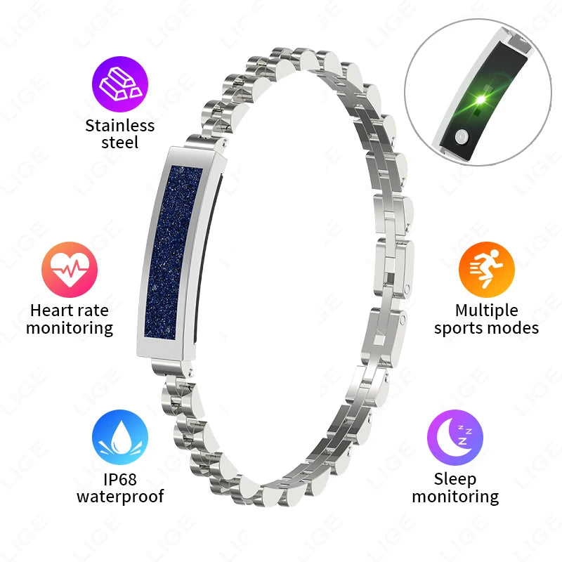 2025 New Smart Watch Pedometer Health Smart Bracelet Women Men Sports Fitness Waterproof Heart Rate Sleep Monitoring Wristbands