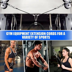 Gym Cable Extension For Home Gym Accessories For Tricep Pull Down And Leg Extensions Machine Fitness Rally Rope 1/2pcs