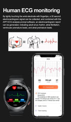 2025 New For HUAWEI  Health Watch Uric Acid blood fat Smart watch laser Therapy Watches Bluetooth Call ECG+PPG Smart Watch Man