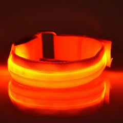 Night Running Armband LED Light Outdoor Sports USB Rechargeable Safety Belt Arm Leg Warning Wristband Cycling Bike Bicycle Light