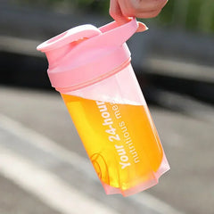 1PC 500ml Protein Powder Shaking Cup Portable Sport Shaker Bottle Fitness Gym Shaker Whey Protein Powder Mixing Bottle