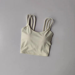 Women's Sports Bras Fitness Top, Sexy Lingerie, Push Up Fixed Pad, Yoga Bra, Back knotted Underwear, Running Vest, Gym Tops