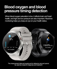 New health monitoring Smart Watch physical examination Health Wacth Blood pressure ECG+PPG Sport Call Smartwatch For Android iOS