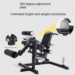 Multi Functional Gym Equipment Leg Extension Curling Machine Waist Abdominal Bench Flexion Training Equipment