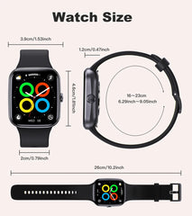 2025 New HD AMOLED Health Monitoring Smartwatch Men IP68 Waterproof Smart Notifications Voice Assistant Women Men Smart Watch