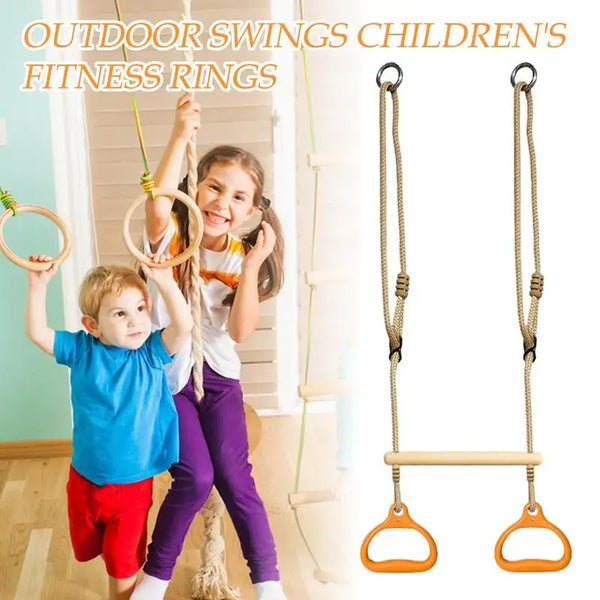 Swing Bar Gym Equipment Rings Bar Funny Ergonomic Stable Kids Game For Adults Children Backyard Playground Indoor Outdoor