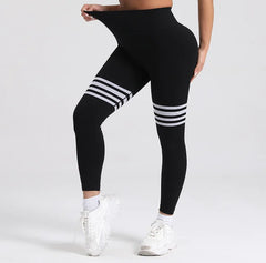 Women Gym V Back  Line Leggings Butt Lifting Fitness Athletic Workout Scrunch Leggins Outdoor Yoga Pants Sports Tights S-XL