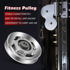 Aluminum Pulley Accessories Smooth Surface Gym Equipment Cable Machine Parts Fitness Tool Exercise Aid Workout Pulley Wheel