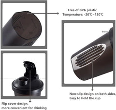 Shaker Bottles Sport Water Cups Whey Protein Powder Mixer Bottle Fitness Gym Shaker Outdoor Portable Plastic Drink Cup