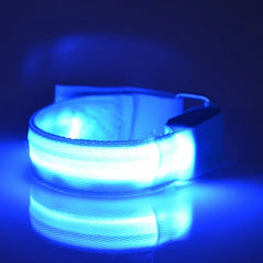 Night Running Armband LED Light Outdoor Sports USB Rechargeable Safety Belt Arm Leg Warning Wristband Cycling Bike Bicycle Light