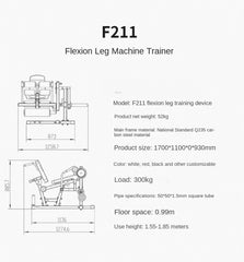 Multi Functional Gym Equipment Leg Extension Curling Machine Waist Abdominal Bench Flexion Training Equipment