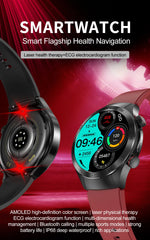 2025 New For HUAWEI  Health Watch Uric Acid blood fat Smart watch laser Therapy Watches Bluetooth Call ECG+PPG Smart Watch Man