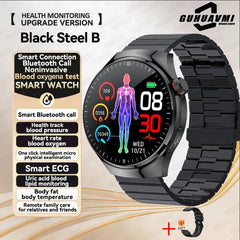 New health monitoring Smart Watch physical examination Health Wacth Blood pressure ECG+PPG Sport Call Smartwatch For Android iOS