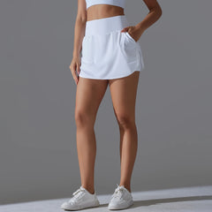 Women Gym Running Shorts Double Deck Quick Dry Gym Sport Shorts Fitness Jogging Workout Shorts With Pocket Sports Tight Short