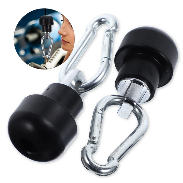 2 Sets Wire Rope Terminals Cable Ankle Attachments Gym Pulley Accessories Snap Hook Lock Adapter For Fitness Equipment Building