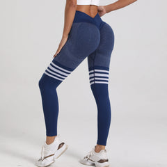 Women Gym V Back  Line Leggings Butt Lifting Fitness Athletic Workout Scrunch Leggins Outdoor Yoga Pants Sports Tights S-XL