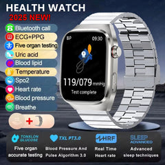2025 New Health Glance ECG AI Diagnosis Smart Watches Men Heart Rate Blood Pressure IP68 Waterproof Smartwatches For HUAWEI IOS