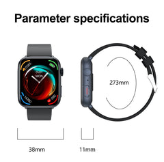 2025 New Health Smart Watch Men 1.85" Ultra HD Screen Heart Rate Temperature Watches BT Call Sports Smart Bracelet Women For IOS