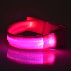 Night Running Armband LED Light Outdoor Sports USB Rechargeable Safety Belt Arm Leg Warning Wristband Cycling Bike Bicycle Light