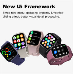 2025 New HD AMOLED Health Monitoring Smartwatch Men IP68 Waterproof Smart Notifications Voice Assistant Women Men Smart Watch
