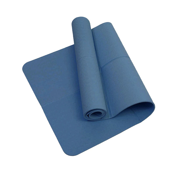 TPE Yoga Mats Yoga Meditation Pad Anti-Slip Foldable Pilates Gymnastics Mat Soft Shock-absorbing Easy Clean Sports Equipment