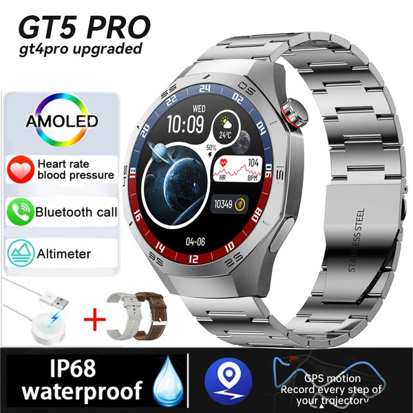 Smart Watch Men Sport Blue Tooth Call Heart Rate Health Music Information Reminder Voice Assistant 2025 Smartwatch Calculator