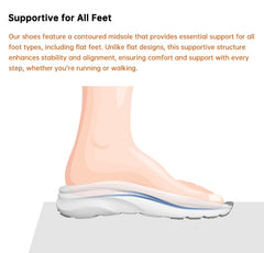 Running Shoes Original Men Sneakers Comfortable Wide Toe Box Athletic Shoes Non Slip Jogging Footwear Breathable Gym Trainer
