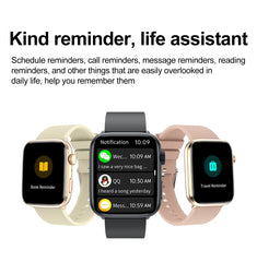 2025 New Health Smart Watch Men 1.85" Ultra HD Screen Heart Rate Temperature Watches BT Call Sports Smart Bracelet Women For IOS
