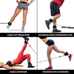 Fitness Gantry Ankle Buckle Training Leg and Hip Training Device Double D Tension Foot Ring Legging Strap Ankle Accessories