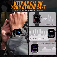 2025 New Health Glance ECG AI Diagnosis Smart Watches Men Heart Rate Blood Pressure IP68 Waterproof Smartwatches For HUAWEI IOS