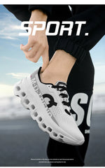 Men's Running Shoes Luxury Lightweight Athletic Gym Sneakers Non-Slip Cushioning Sports Shoes Outdoor Travel Walking Shoes