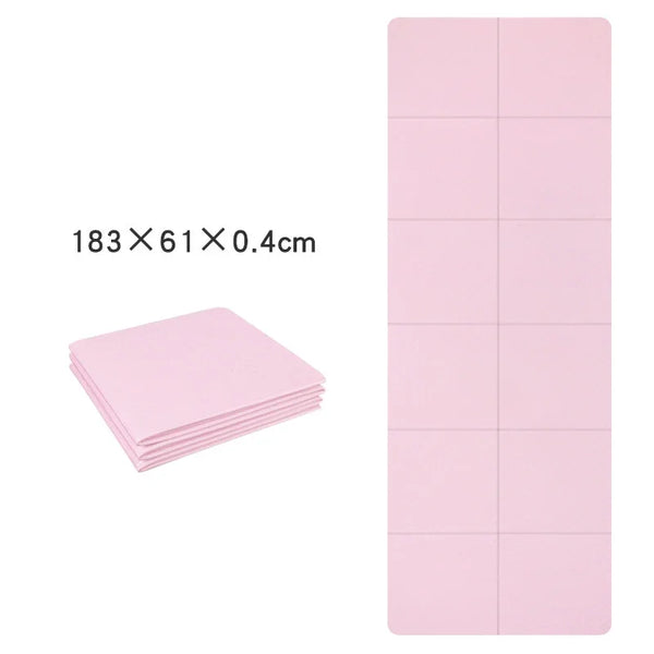 Foldable Yoga Mats Are Suitable for Travel Non-slip, Eco-friendly, Lightweight Folding Exercise Mats, Portable Home Gyms and Out