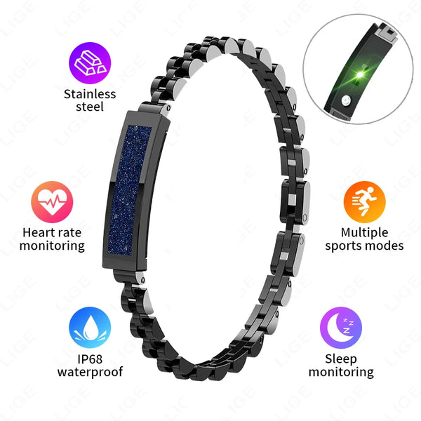 2025 New Smart Watch Pedometer Health Smart Bracelet Women Men Sports Fitness Waterproof Heart Rate Sleep Monitoring Wristbands