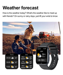 2025 New Health Smart Watch Men 1.85" Ultra HD Screen Heart Rate Temperature Watches BT Call Sports Smart Bracelet Women For IOS