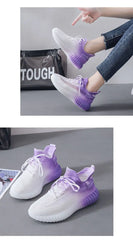 Gym Ladies Shoes Running Women Footwear Flat Cotton Urban With Stylish Cheap Summer 2024 Korean Designer Y2k Fashion Light