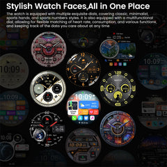 Smart Watch Men Sport Blue Tooth Call Heart Rate Health Music Information Reminder Voice Assistant 2025 Smartwatch Calculator