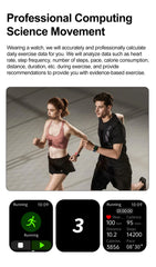 2025 New Health Smart Watch Men 1.85" Ultra HD Screen Heart Rate Temperature Watches BT Call Sports Smart Bracelet Women For IOS