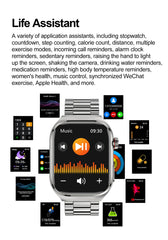 2025 New Health Glance ECG AI Diagnosis Smart Watches Men Heart Rate Blood Pressure IP68 Waterproof Smartwatches For HUAWEI IOS