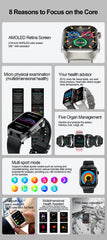 2025 New Health Glance ECG AI Diagnosis Smart Watches Men Heart Rate Blood Pressure IP68 Waterproof Smartwatches For HUAWEI IOS