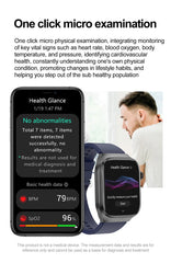 2025 New Health Glance ECG AI Diagnosis Smart Watches Men Heart Rate Blood Pressure IP68 Waterproof Smartwatches For HUAWEI IOS