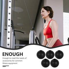 5pcs Gym Accessories Fitness Cable Ball Stopper Steel Wire Rope Limiters Home Workout Components Pulley Attachment