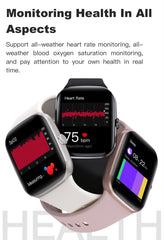 2025 New HD AMOLED Health Monitoring Smartwatch Men IP68 Waterproof Smart Notifications Voice Assistant Women Men Smart Watch