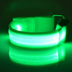 Night Running Armband LED Light Outdoor Sports USB Rechargeable Safety Belt Arm Leg Warning Wristband Cycling Bike Bicycle Light