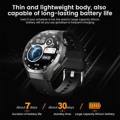 Smart Watch Men Sport Blue Tooth Call Heart Rate Health Music Information Reminder Voice Assistant 2025 Smartwatch Calculator