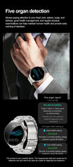 2025 New Nursing Grade Smart Watch Blood oxygen Blood Lipid Uric Acid ECG+PPG Body Temperature Bluetooth Call Health Smartwatch