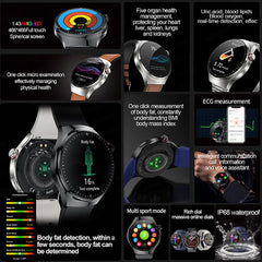 New health monitoring Smart Watch physical examination Health Wacth Blood pressure ECG+PPG Sport Call Smartwatch For Android iOS