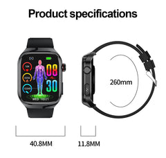 2025 New Health Glance ECG AI Diagnosis Smart Watches Men Heart Rate Blood Pressure IP68 Waterproof Smartwatches For HUAWEI IOS